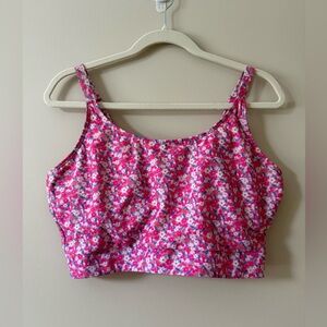 Floral Pink Bikini Top